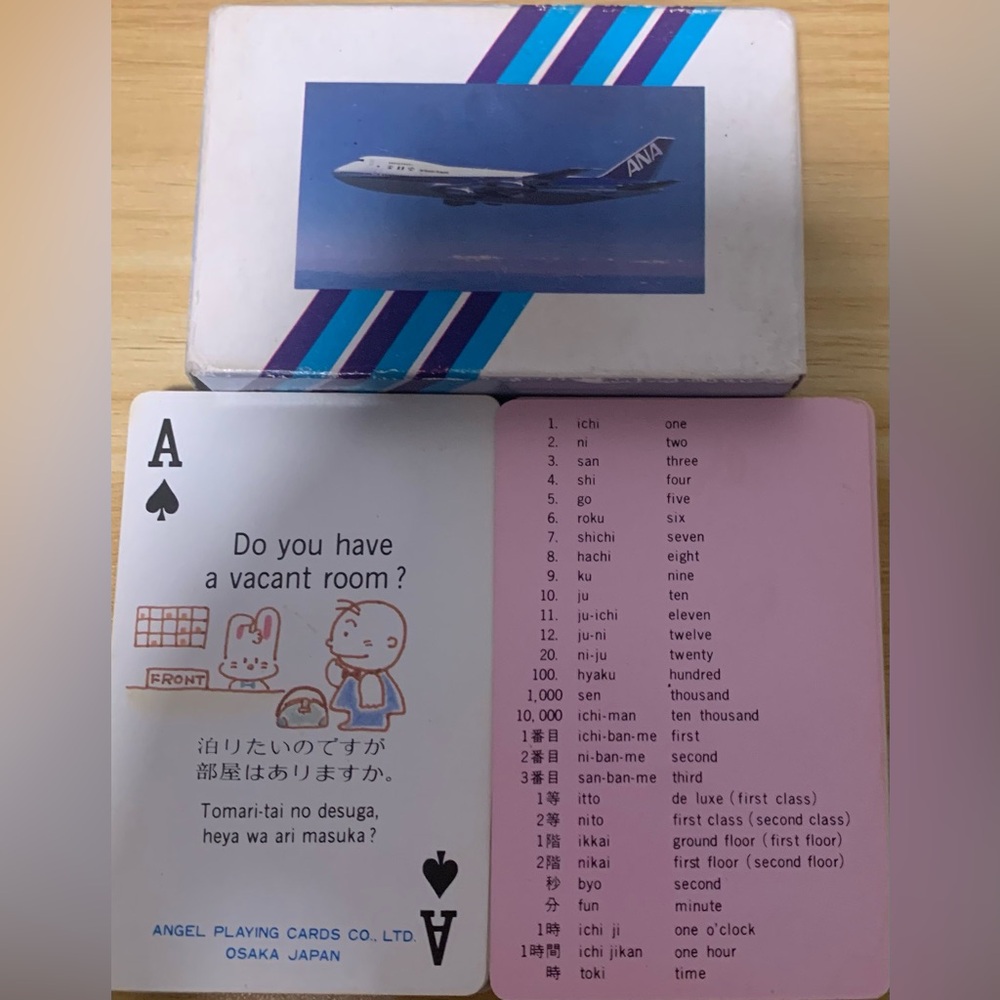 a.n.a Pink and White Educational Playing Cards - Home Games
